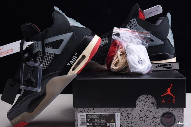 Reps TBK Retro CV9388-001 4 Jordan x White Off Bred Air 0731